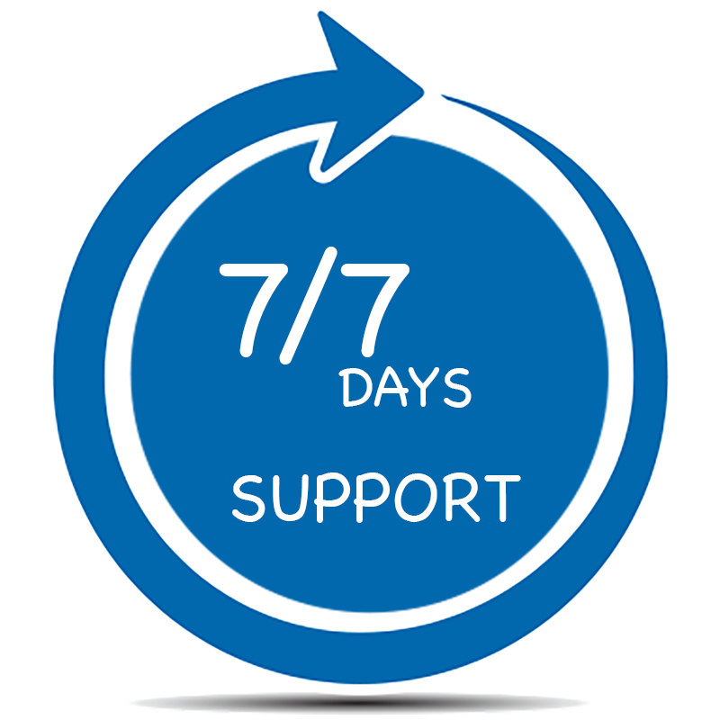 7/7 days support services
